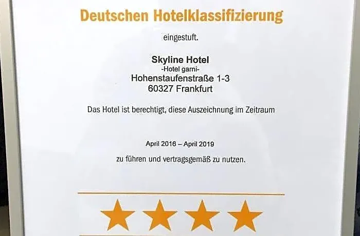 Skyline Frankfurt Hotel 4*