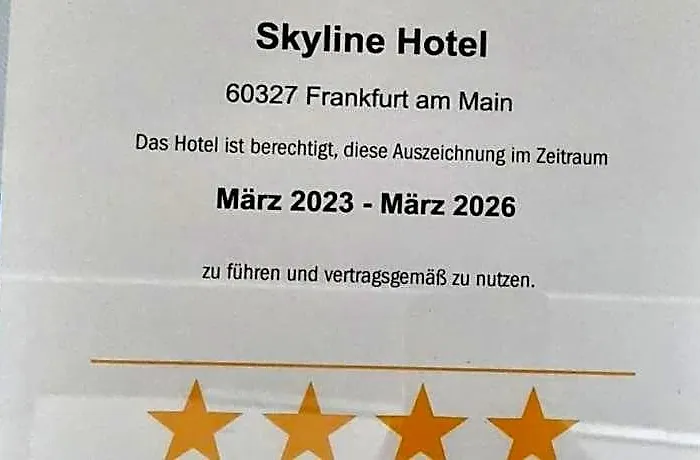 Skyline Frankfurt Hotel